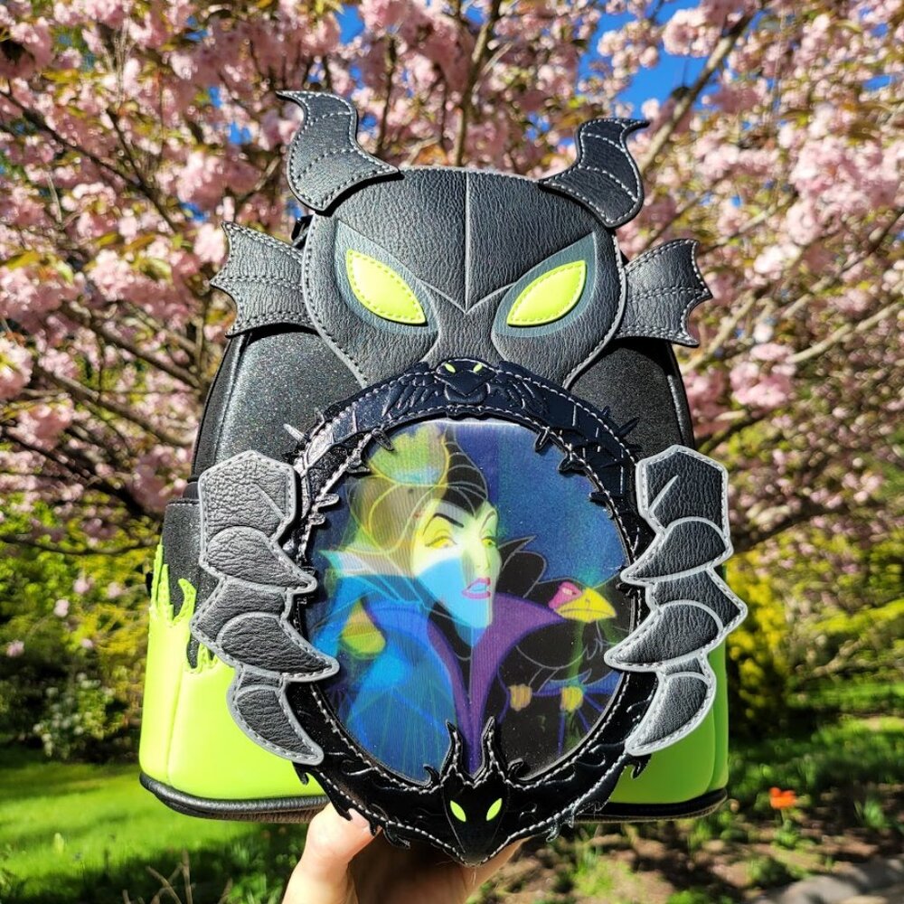 Maleficent Glow in the Dark Lenticular Loungefly mini backpack